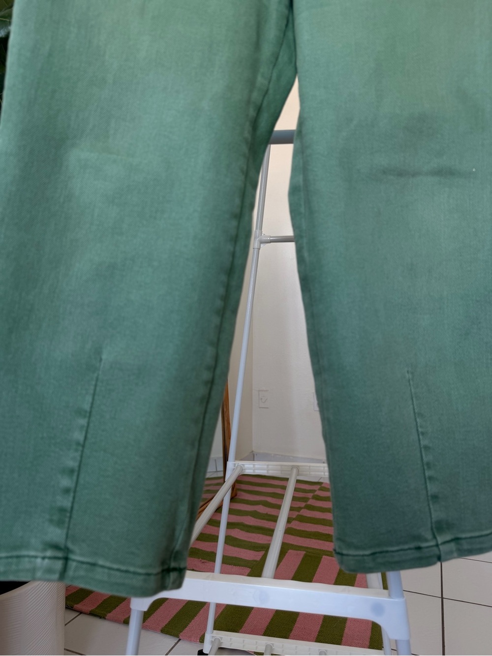 Zara Olive Green High-Rise Jeans - Picture 9 of 12